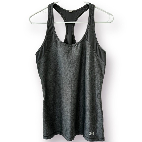 Under armour Tank Top Womens XS Extra Small Gray Training Workout Racer Back - Picture 1 of 8
